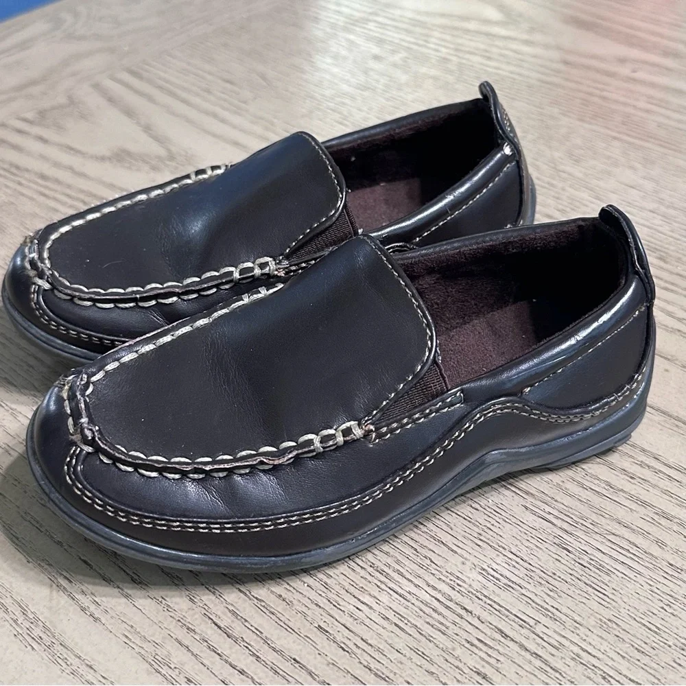 Cole Haan Brown Slip-On Toddler Loafers
